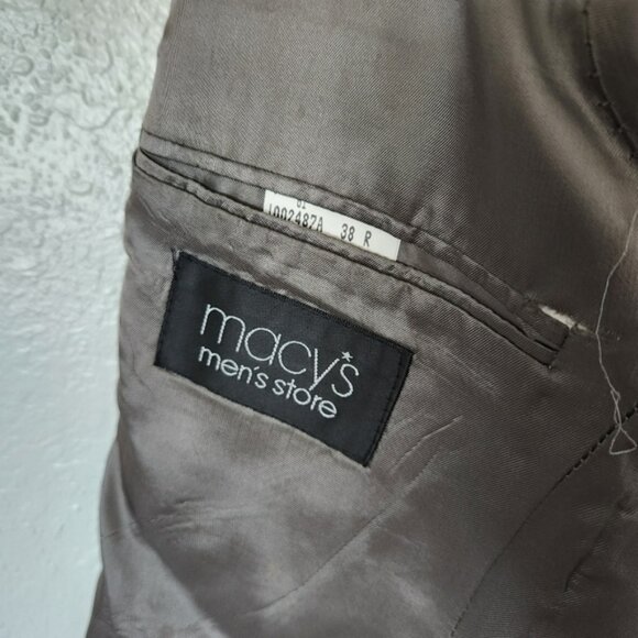 Chaps Ralph Lauren Fine Wool Blazer 38R Gray Sport Coat Jacket - Picture 12 of 15